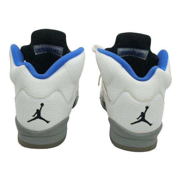 Nike Air Jordan 5 Retro Boys Size 4.5Y White Athletic Shoes Sneakers 440888-140 - Picture 5 of 13